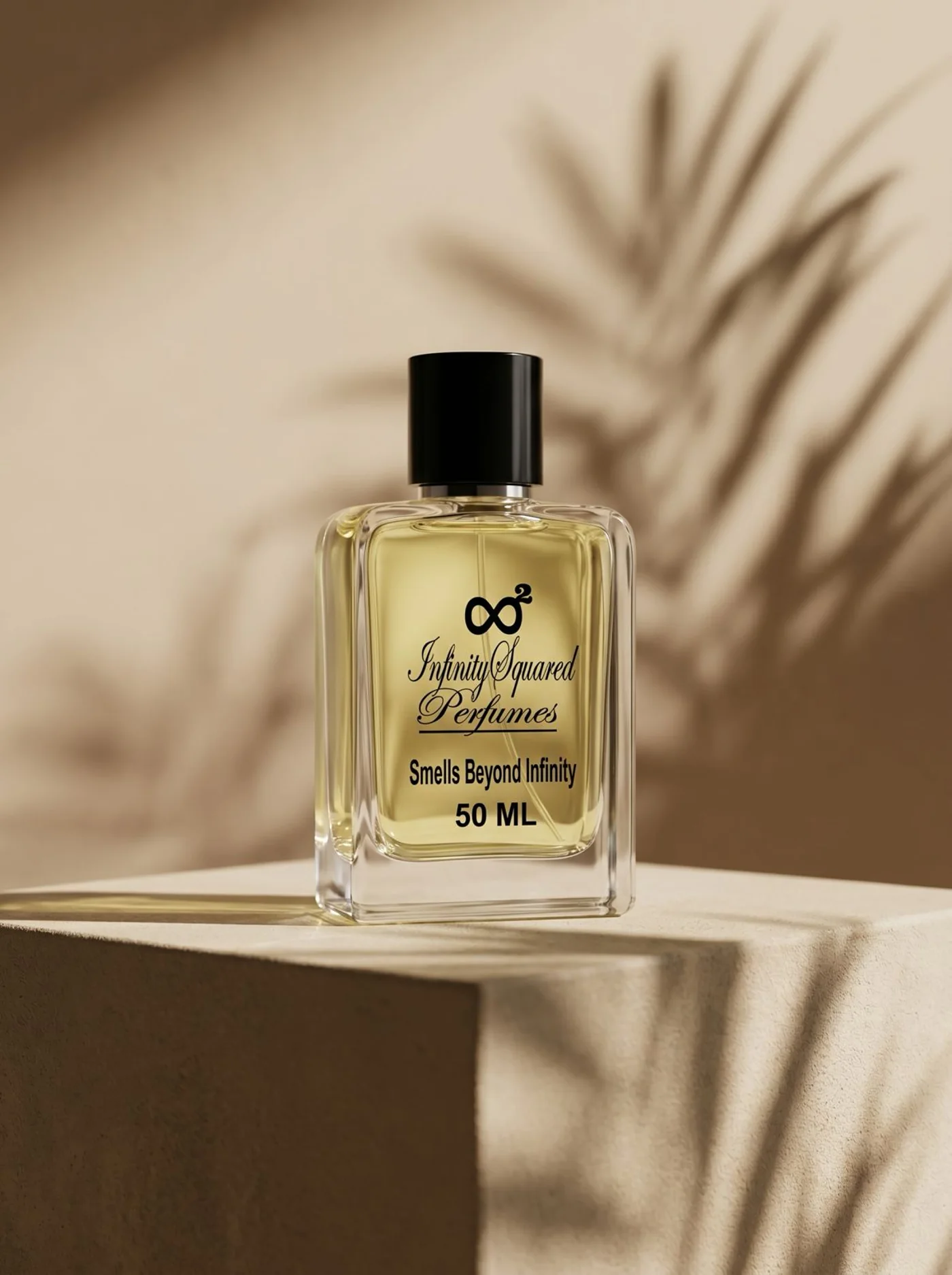 Infinity Squared perfume on display